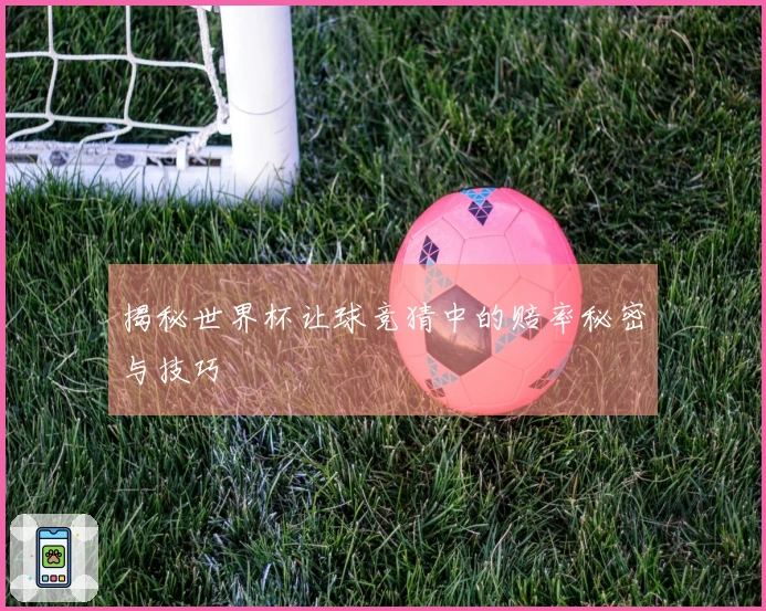 揭秘世界杯让球竞猜中的赔率秘密与技巧